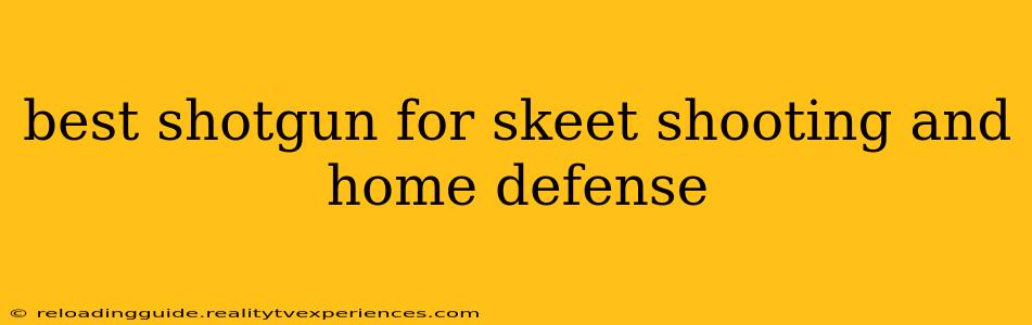 best shotgun for skeet shooting and home defense