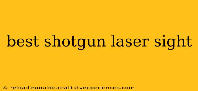 best shotgun laser sight