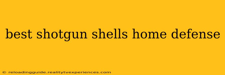 best shotgun shells home defense