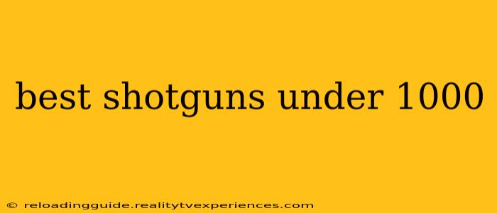 best shotguns under 1000