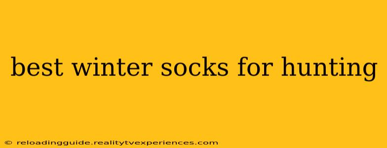 best winter socks for hunting