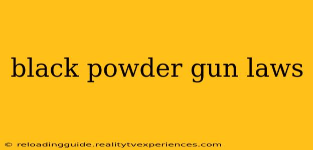 black powder gun laws