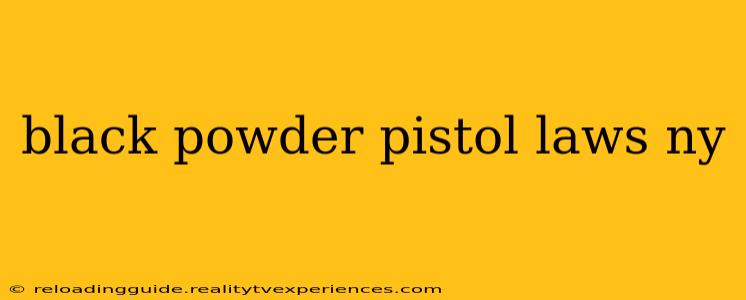 black powder pistol laws ny