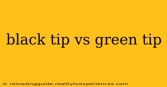 black tip vs green tip