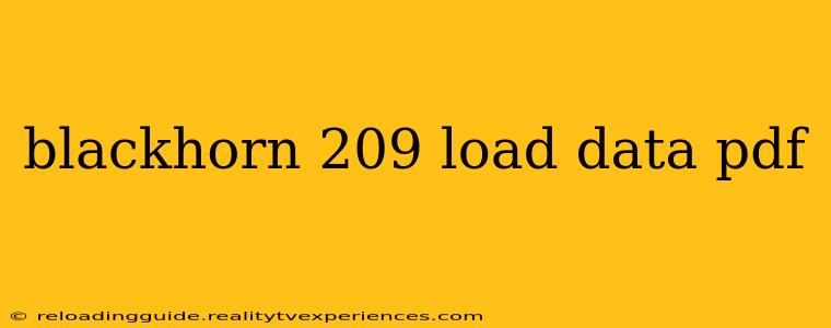 blackhorn 209 load data pdf