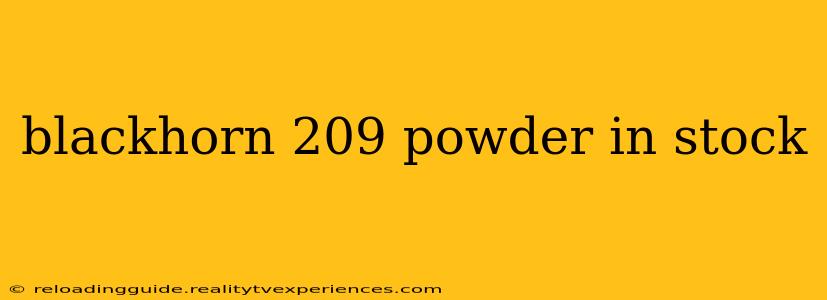 blackhorn 209 powder in stock