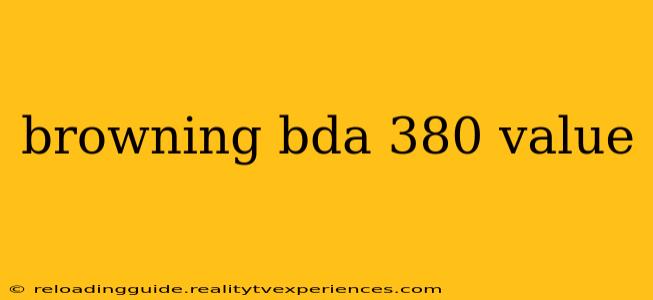 browning bda 380 value