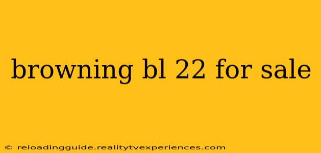 browning bl 22 for sale