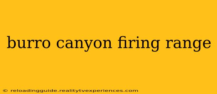 burro canyon firing range