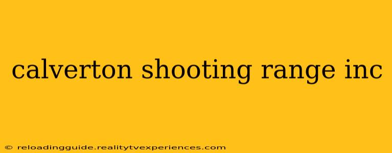 calverton shooting range inc