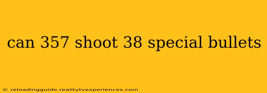 can 357 shoot 38 special bullets