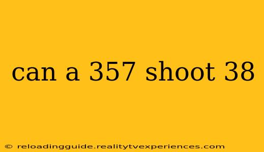 can a 357 shoot 38