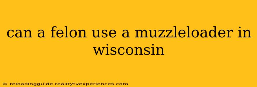 can a felon use a muzzleloader in wisconsin