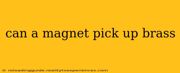 can a magnet pick up brass