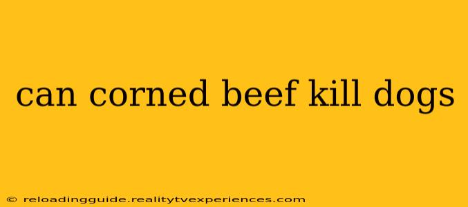 can corned beef kill dogs