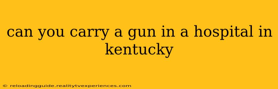 can you carry a gun in a hospital in kentucky