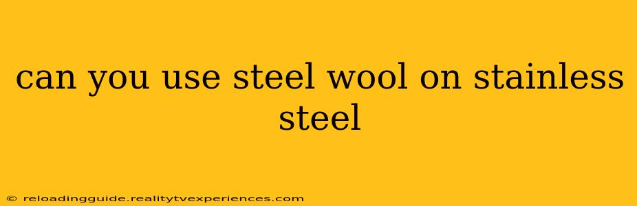 can you use steel wool on stainless steel