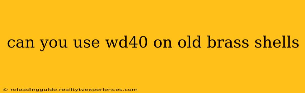 can you use wd40 on old brass shells