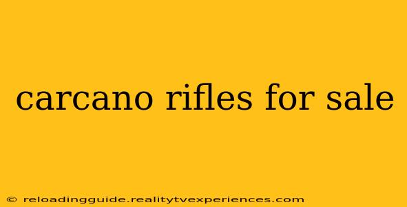 carcano rifles for sale