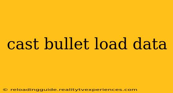 cast bullet load data