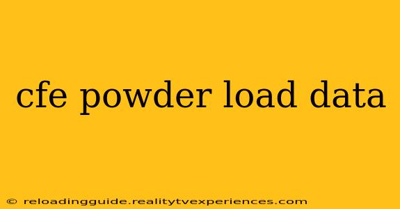 cfe powder load data