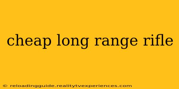 cheap long range rifle