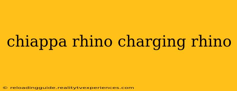 chiappa rhino charging rhino