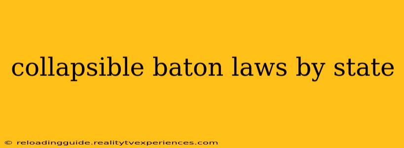 collapsible baton laws by state