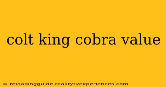 colt king cobra value