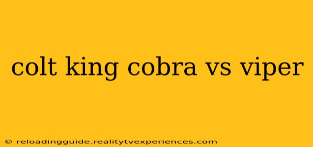 colt king cobra vs viper