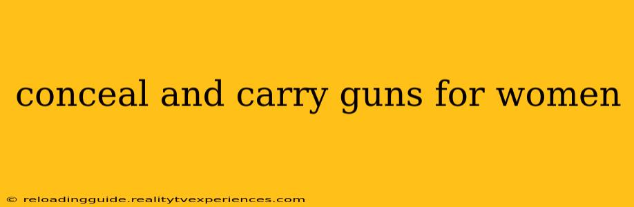 conceal and carry guns for women