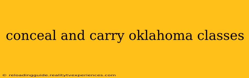 conceal and carry oklahoma classes