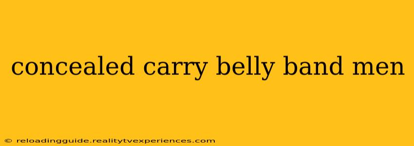 concealed carry belly band men