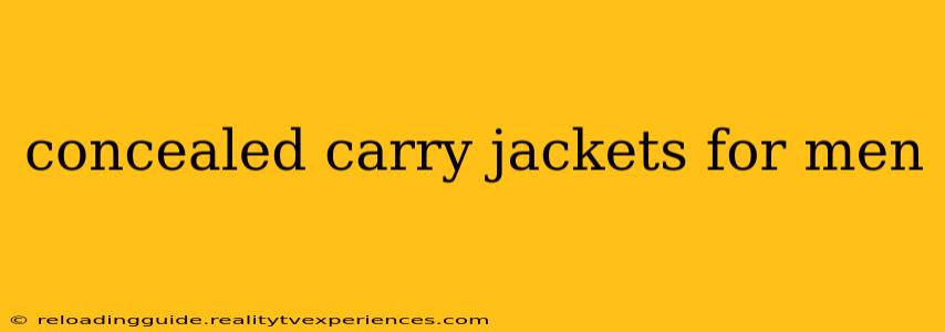 concealed carry jackets for men