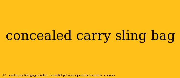 concealed carry sling bag