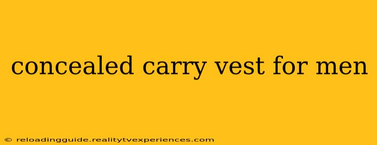 concealed carry vest for men