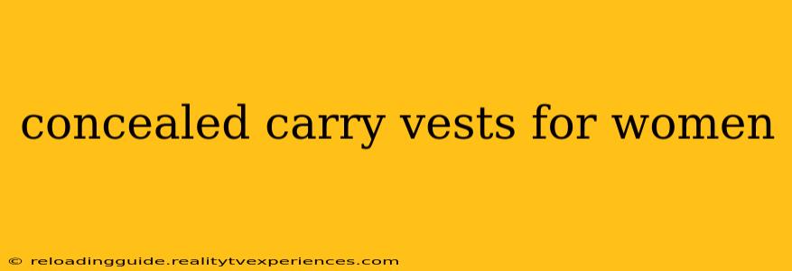 concealed carry vests for women