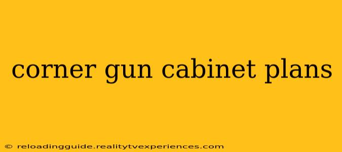 corner gun cabinet plans