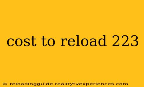 cost to reload 223