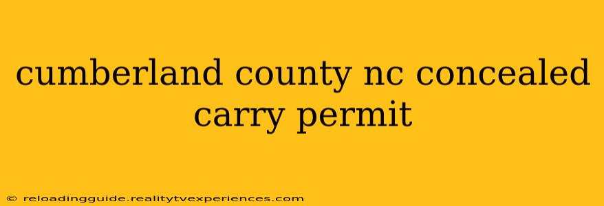 cumberland county nc concealed carry permit