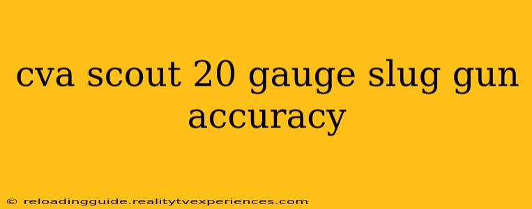 cva scout 20 gauge slug gun accuracy