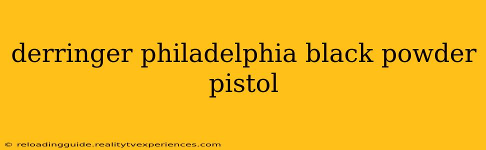 derringer philadelphia black powder pistol