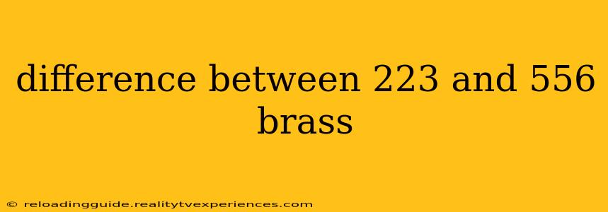 difference between 223 and 556 brass