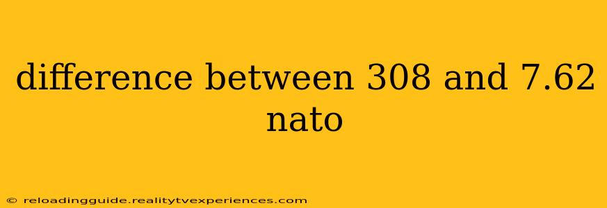 difference between 308 and 7.62 nato