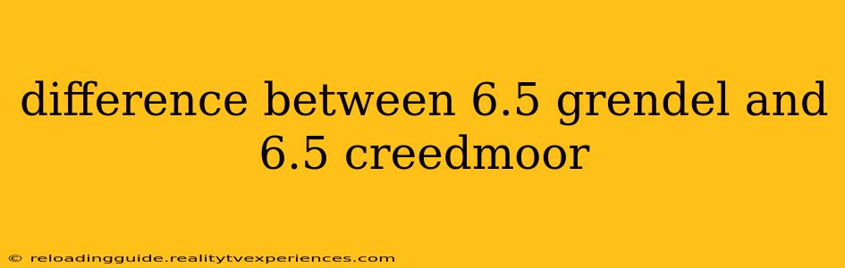 difference between 6.5 grendel and 6.5 creedmoor