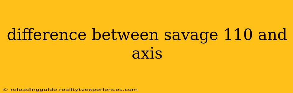 difference between savage 110 and axis