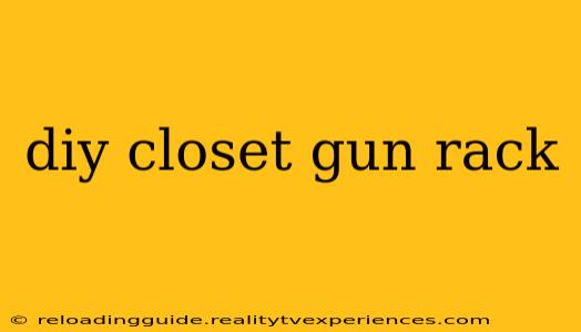 diy closet gun rack