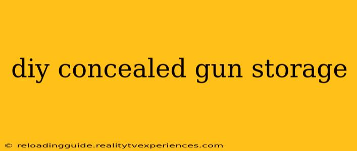 diy concealed gun storage