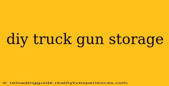 diy truck gun storage