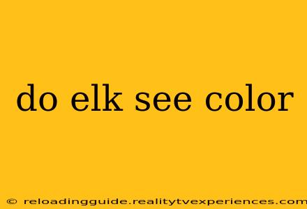 do elk see color